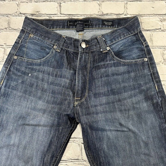 PD & C Denim Slim Straight Jeans Lof of 2 Mens 32x29 Blue 5-Pocket Dark Wash - Picture 11 of 14